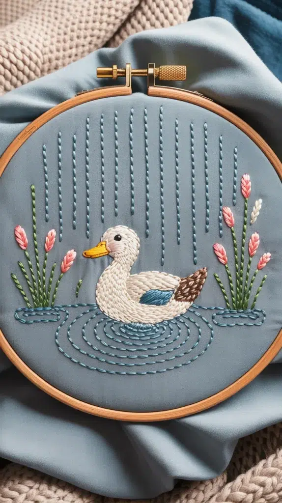 Duck Pond Embroidery Ideas: 12 Enchanting Designs