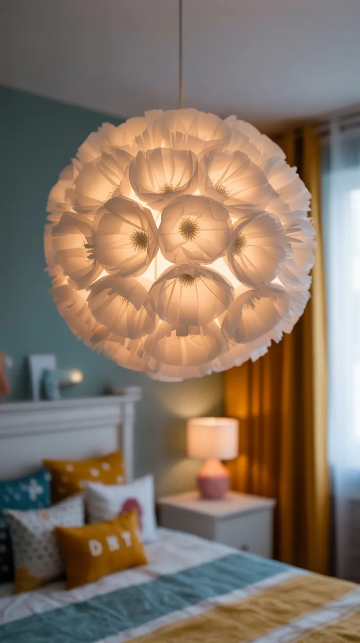 Paper Flower Lamp DIY: 12 Stunning Ideas For Home Decor