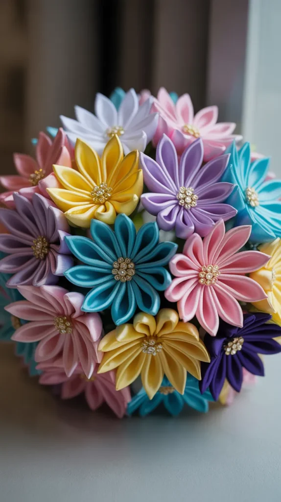 Satin Flower Bouquet: Elegant Arrangements for Stunning Events