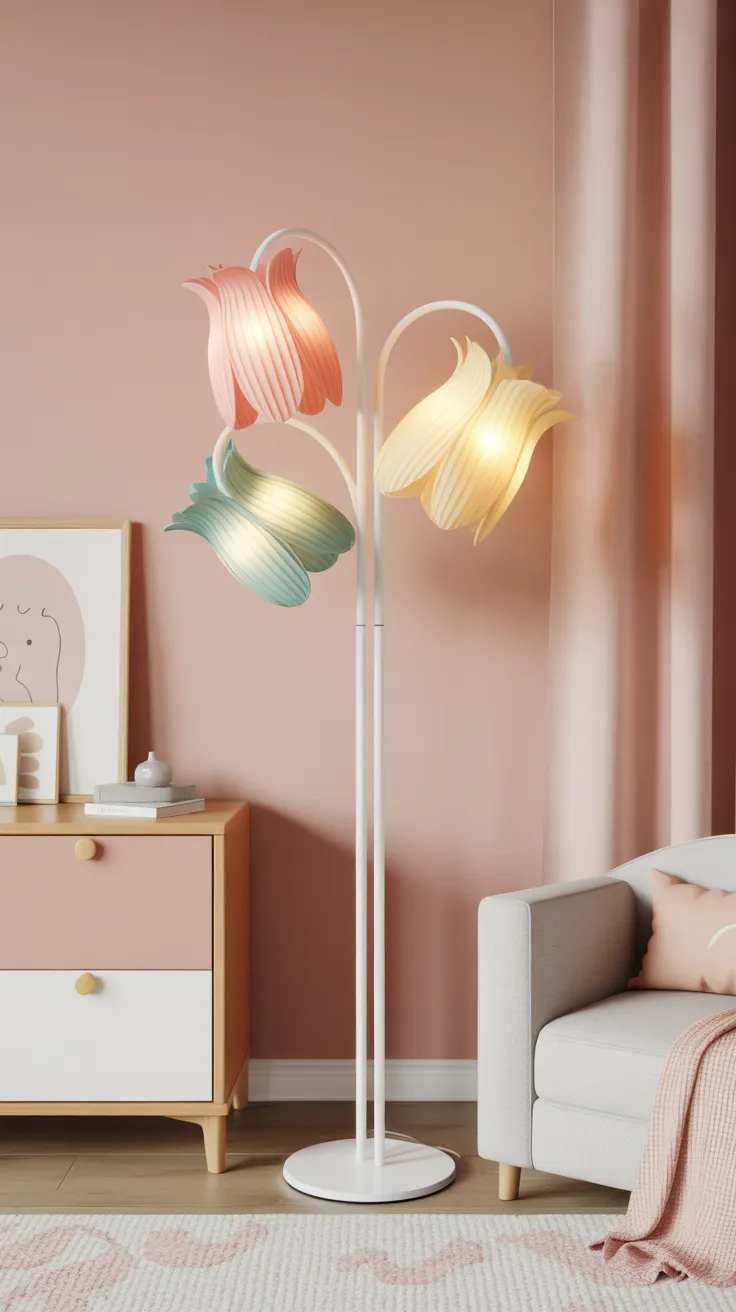 Flower Standing Lamp: Breathtaking Decor For Elegant Homes