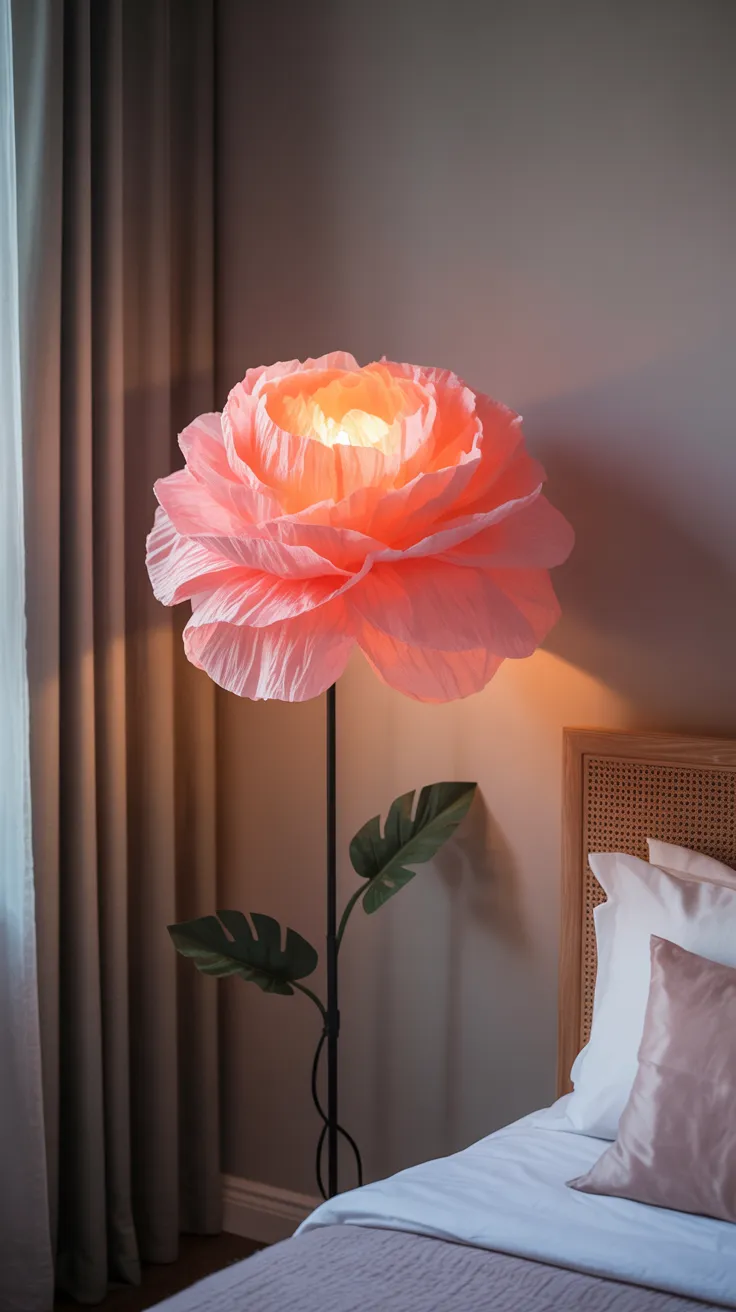 Flower Standing Lamp: Breathtaking Decor For Elegant Homes
