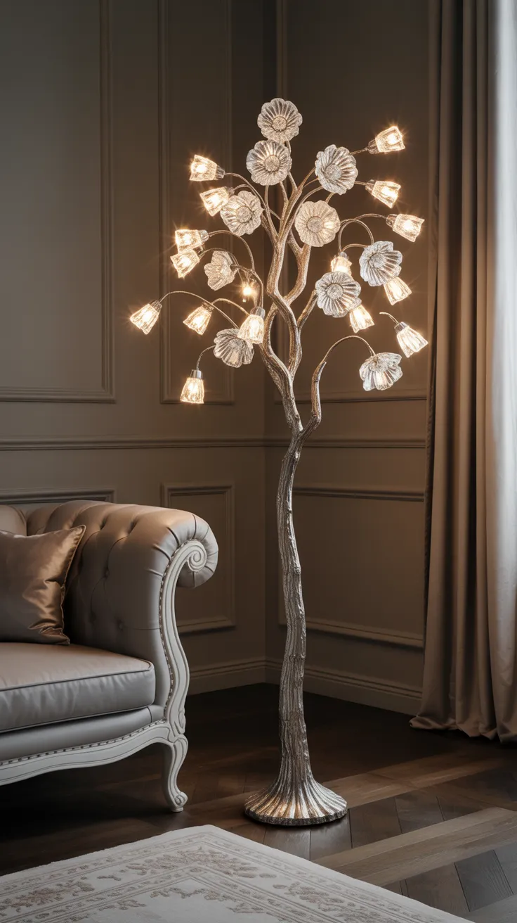 Flower Standing Lamp: Breathtaking Decor For Elegant Homes