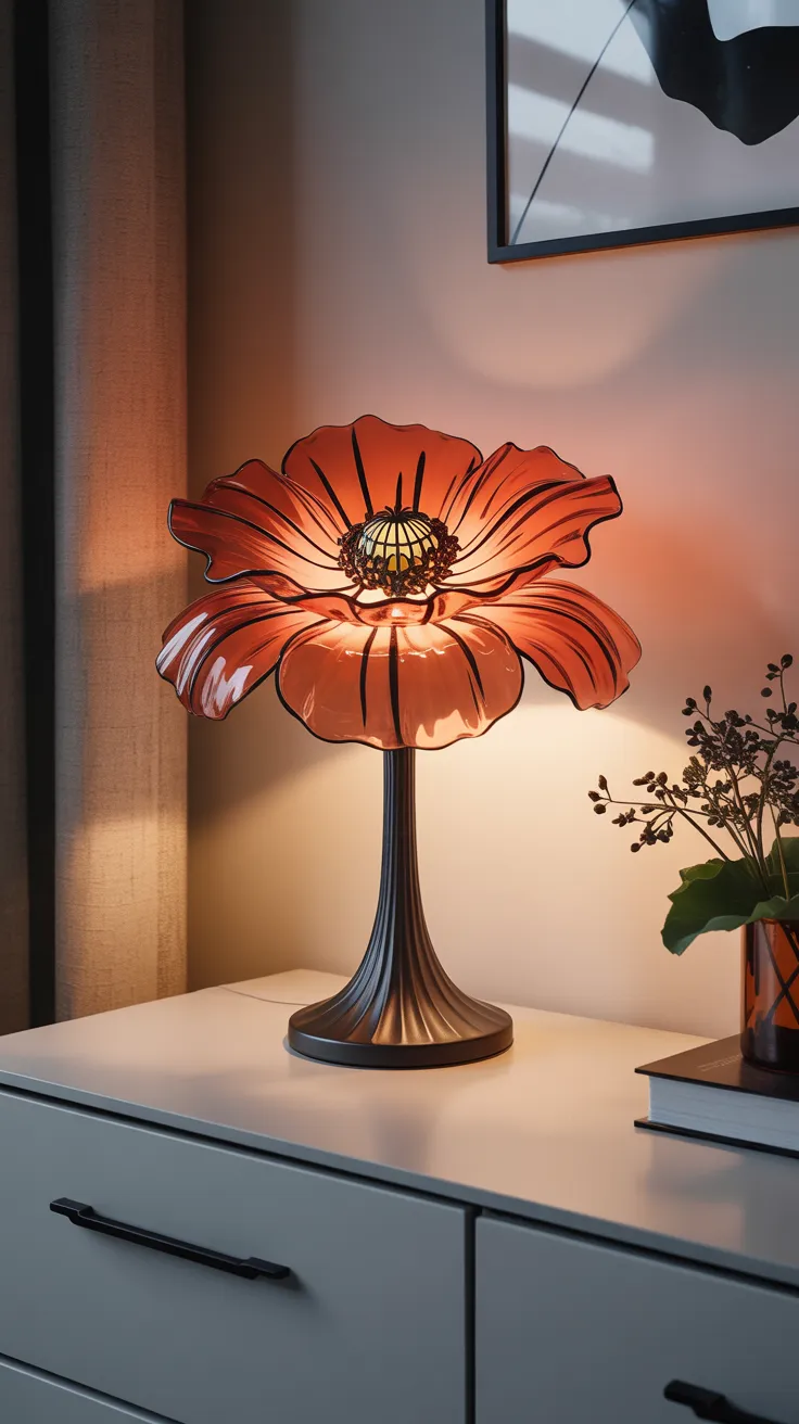 Tiffany Flower Lamp: Breathtaking Stained Glass Artistry