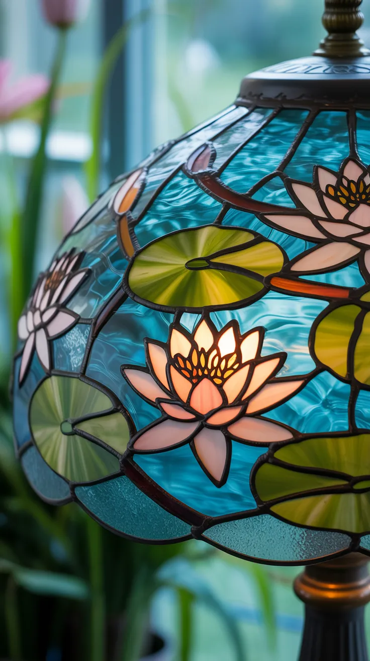 Tiffany Flower Lamp: Breathtaking Stained Glass Artistry