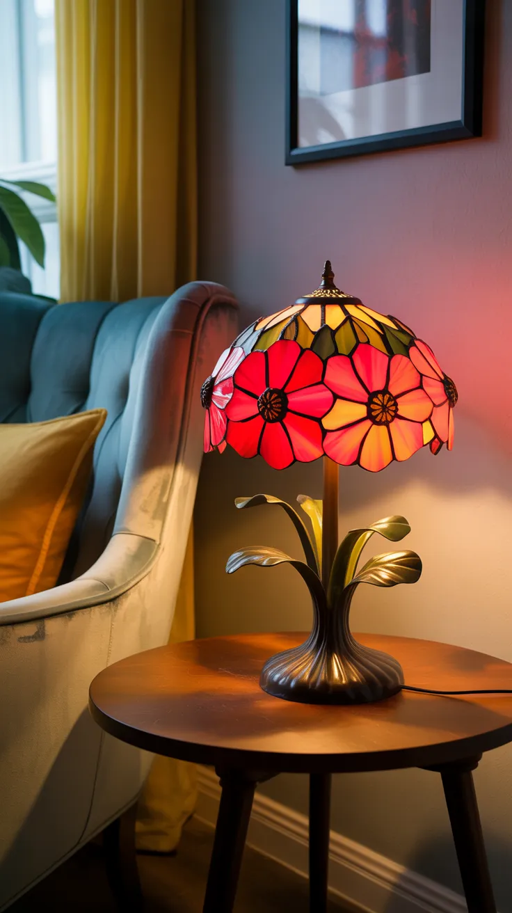 Tiffany Flower Lamp: Breathtaking Stained Glass Artistry