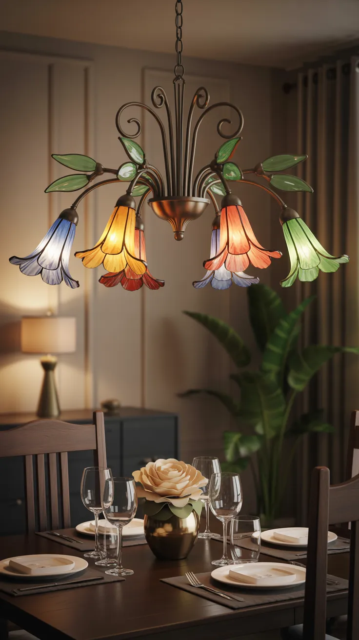Stained Glass Flower Lamp: 12 Breathtaking Designs