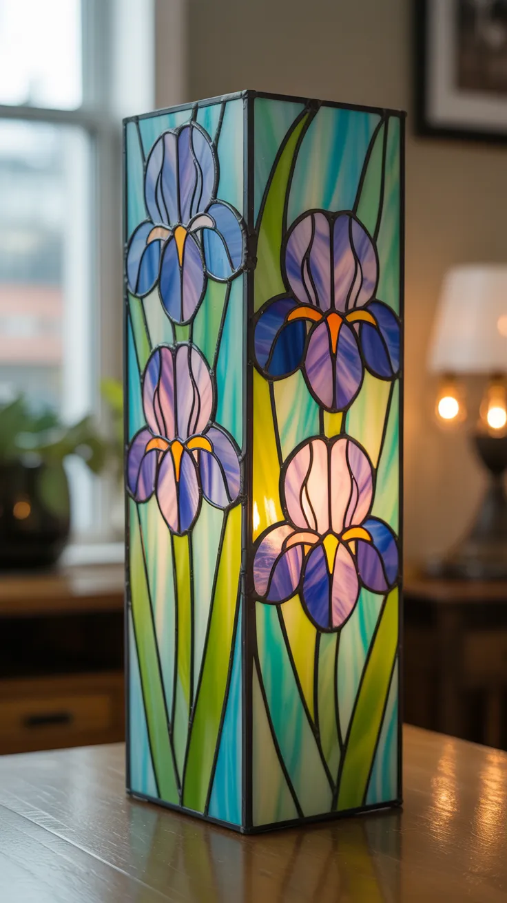 Stained Glass Flower Lamp: 12 Breathtaking Designs