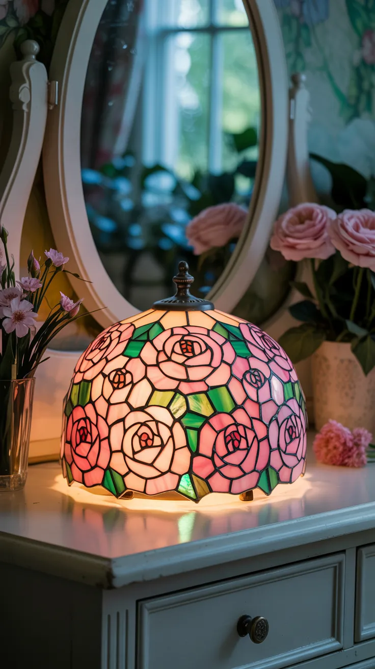 Stained Glass Flower Lamp: 12 Breathtaking Designs
