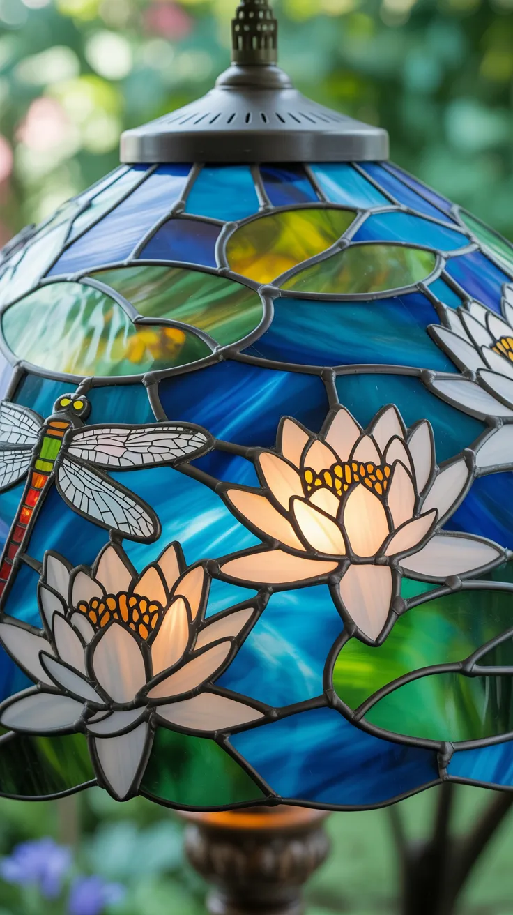 Stained Glass Flower Lamp: 12 Breathtaking Designs
