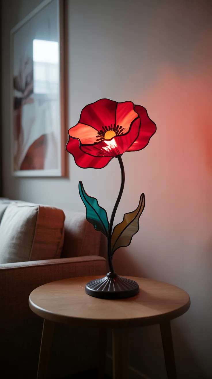Stained Glass Flower Lamp: 12 Breathtaking Designs