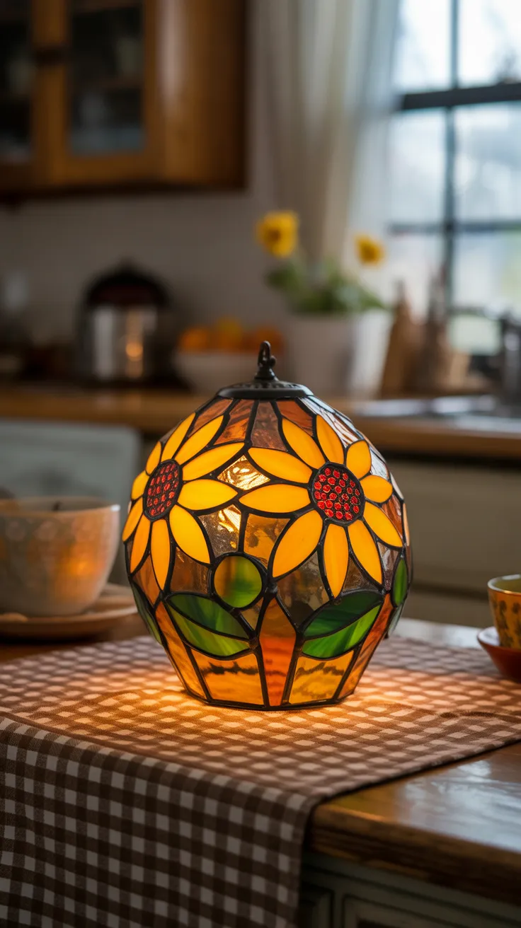 Stained Glass Flower Lamp: 12 Breathtaking Designs