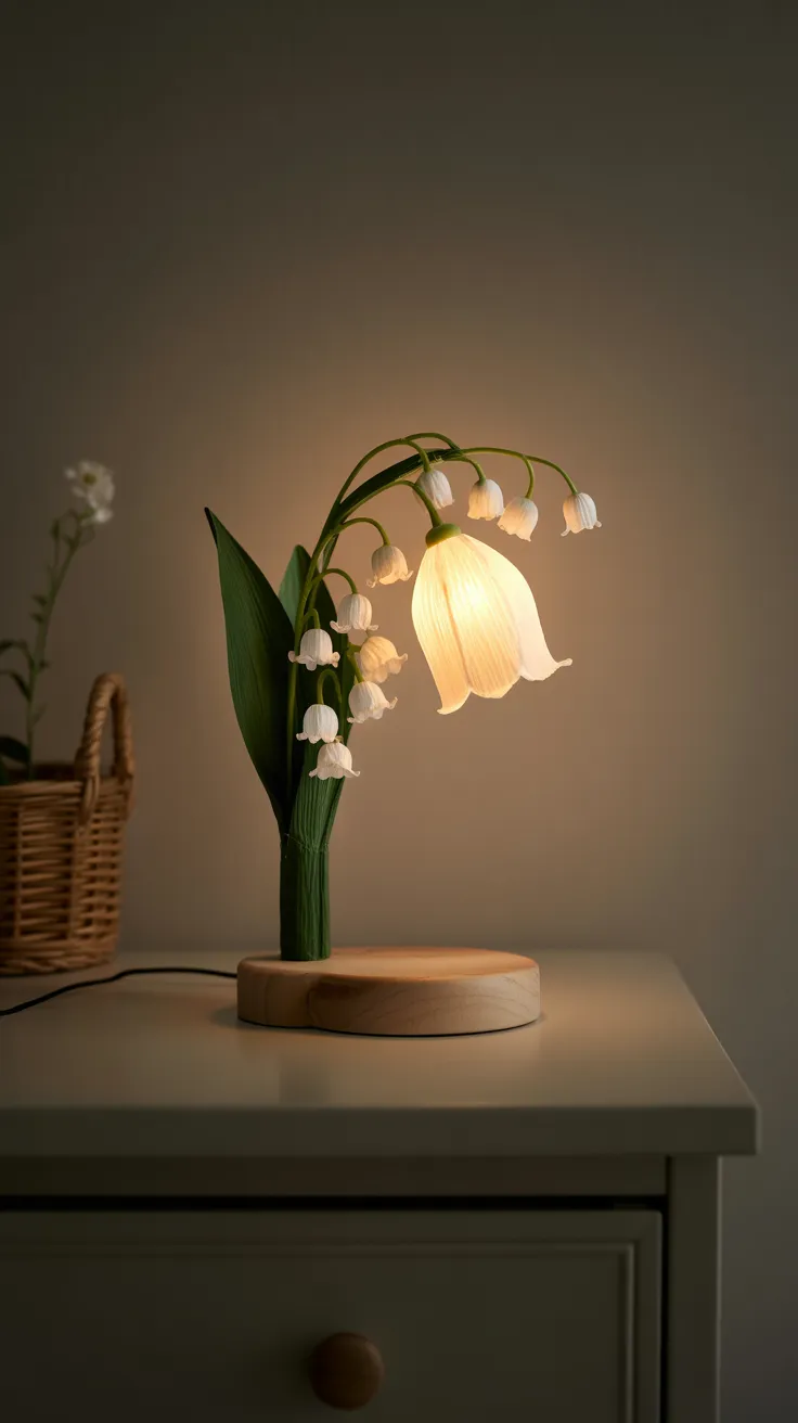 Crepe Paper Flower Lamp: Enchanting DIY Home Decor Ideas