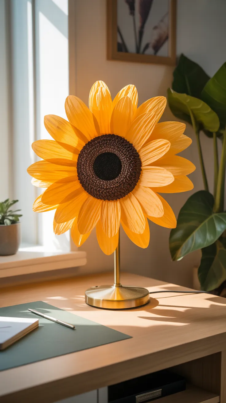 Crepe Paper Flower Lamp: Enchanting DIY Home Decor Ideas