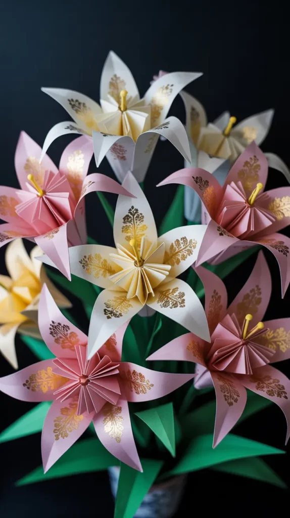 Origami Flower Bouquet: 12 Stunning Paper Art Designs