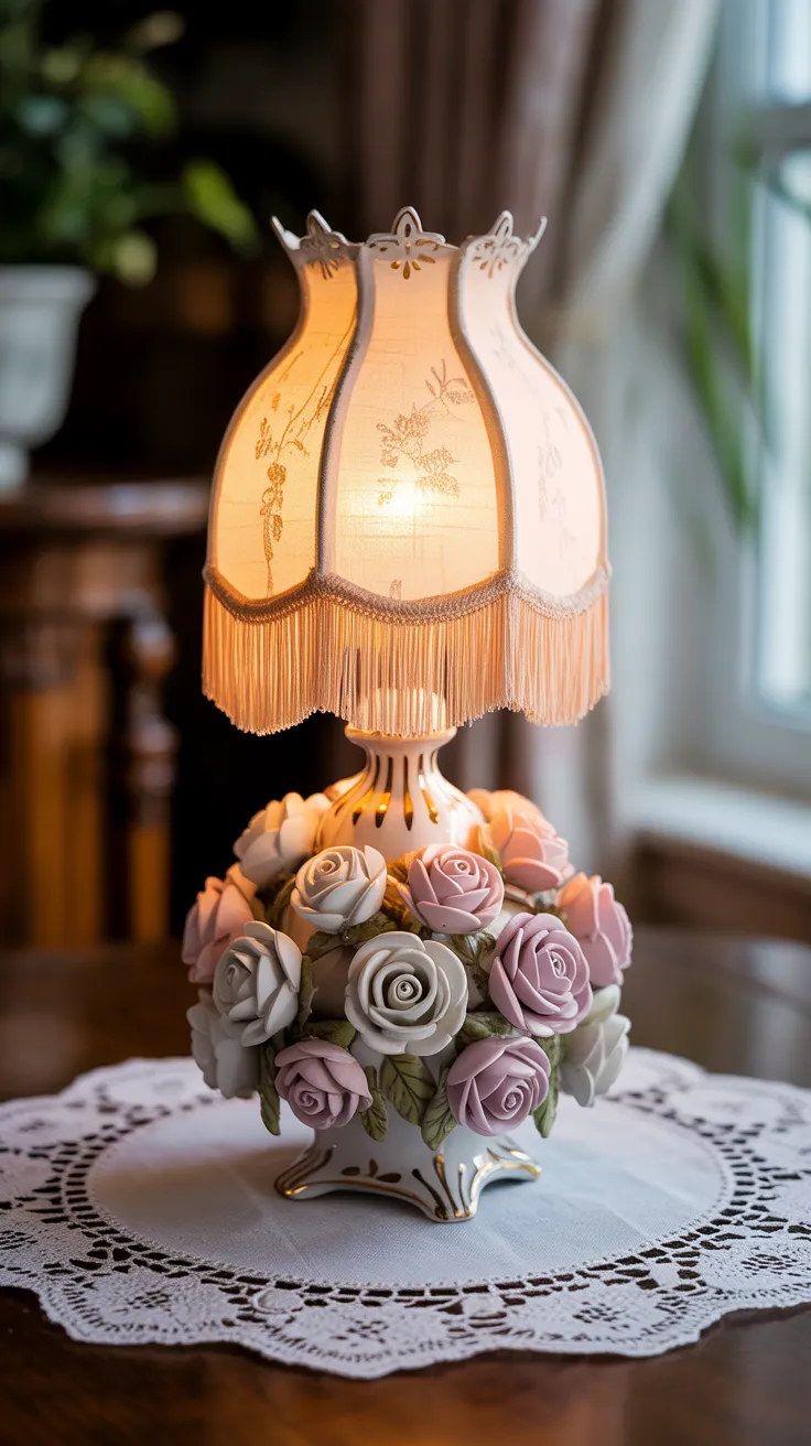 Antique Flower Lamp: Enchanting Vintage Lighting Ideas