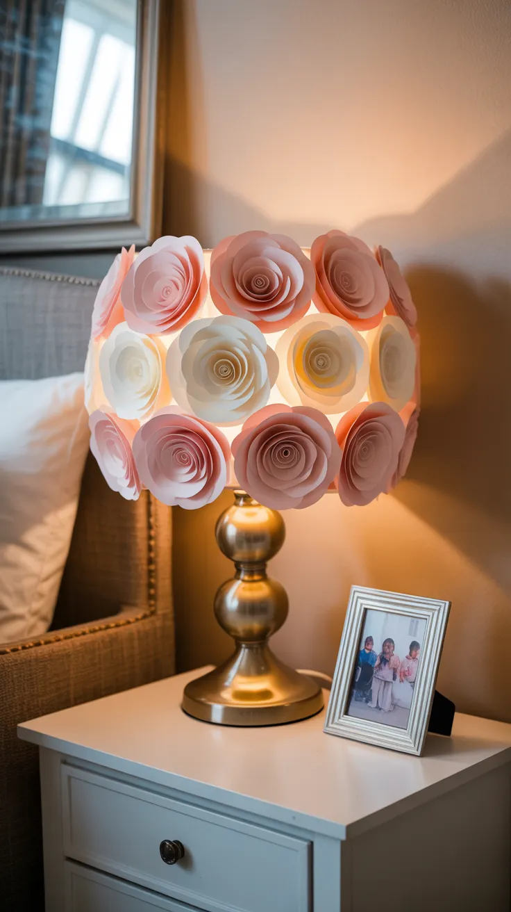 DIY Paper Flower Lamp Shade: 12 Enchanting Projects