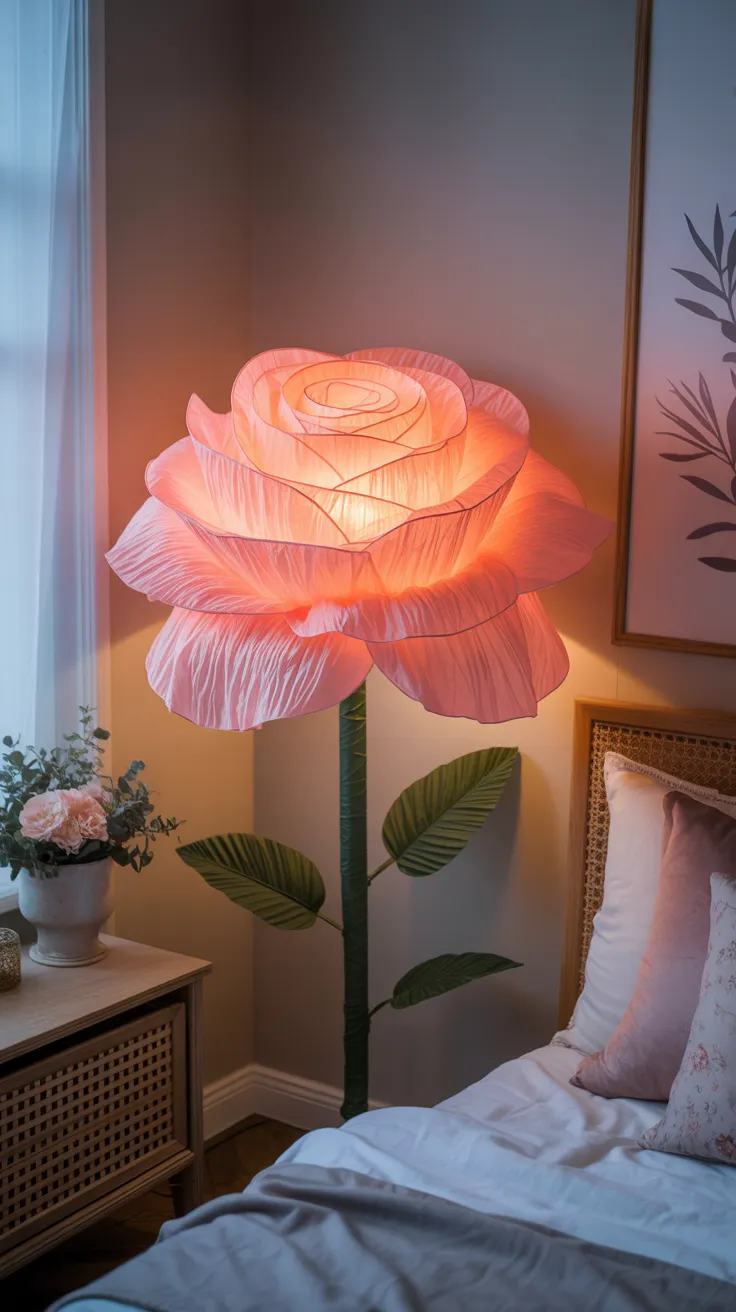 Flower Floor Lamp DIY: 12 Stunning Ideas For Home Decor