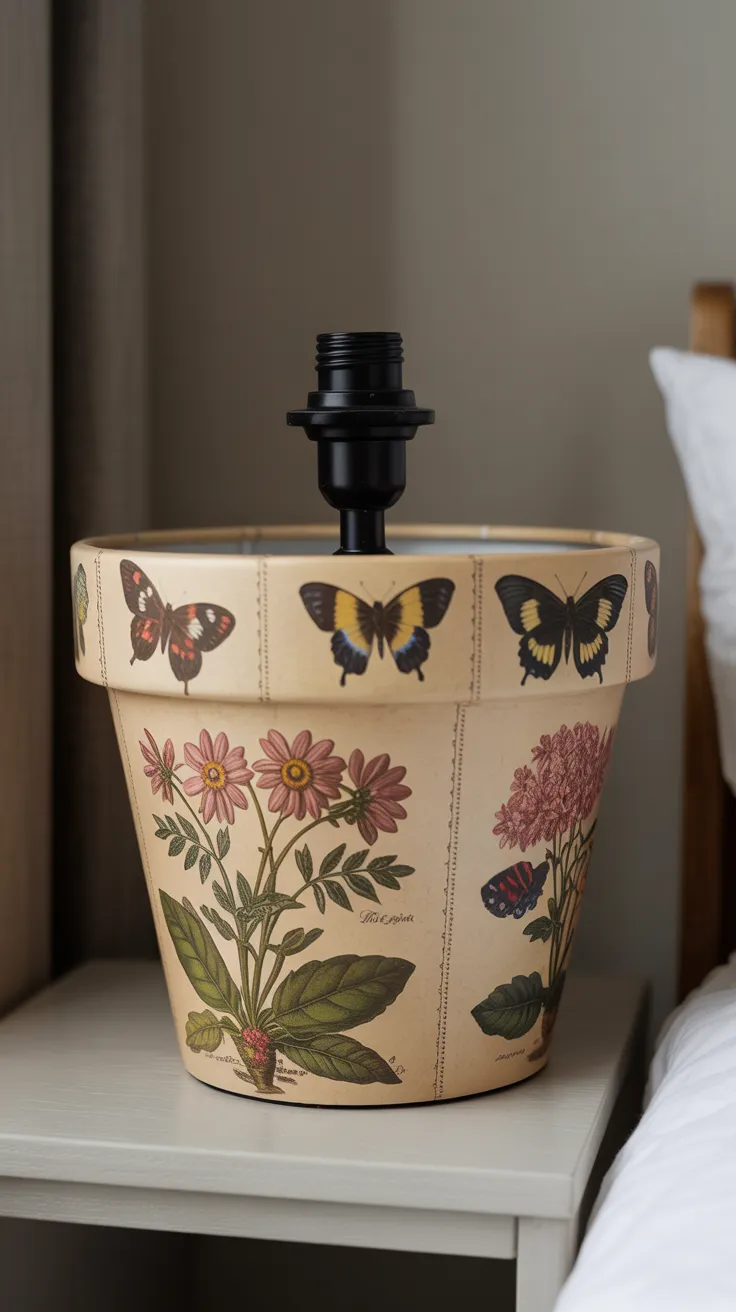 Tradition Flower Pot Lamp: Charming Decor For Your Home