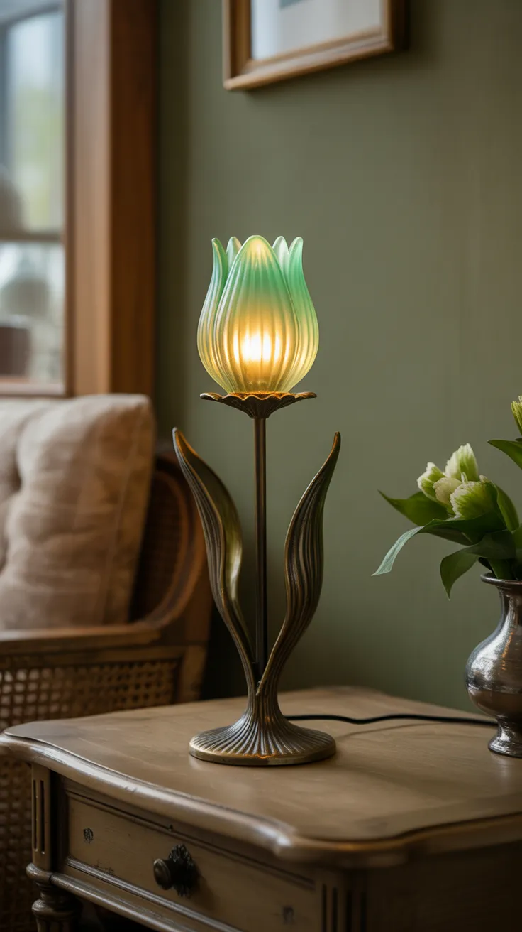 Green Flower Lamp: Stunning Botanical Lighting Solutions