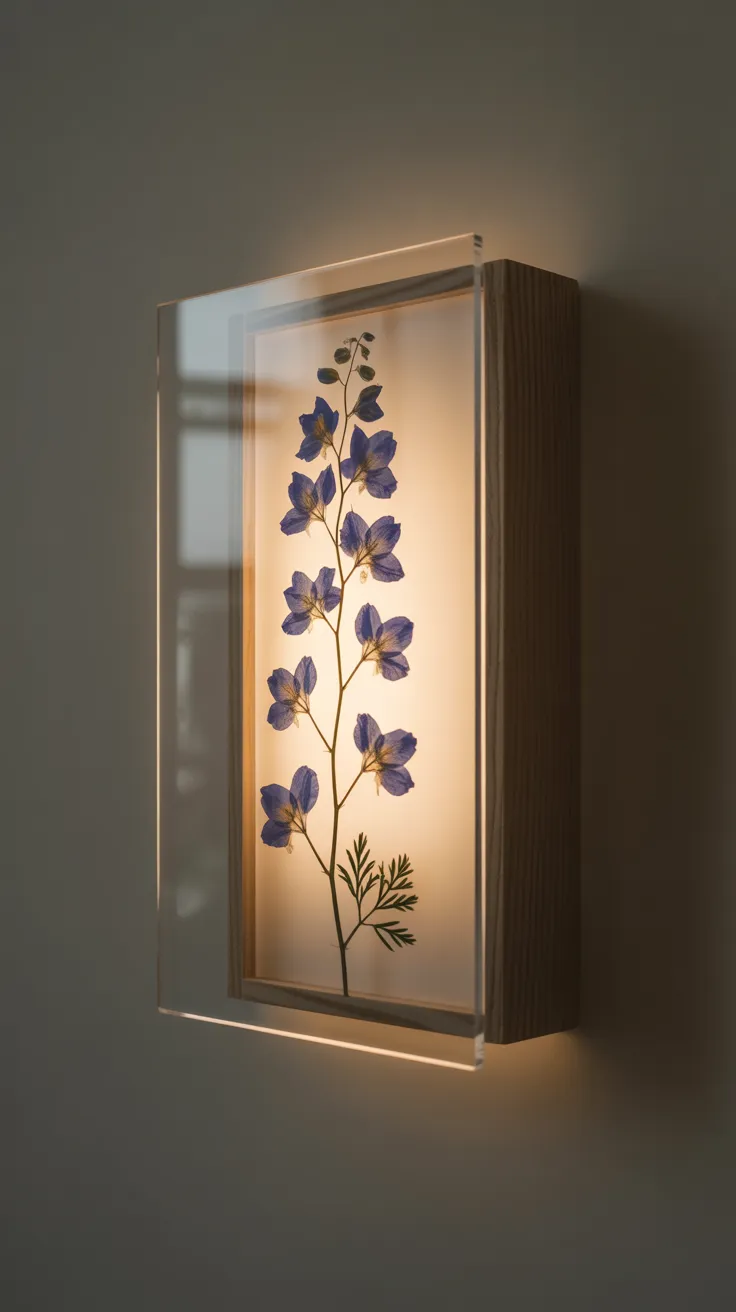 Pressed Flower Lamp: Enchanting DIY Home Decor Ideas