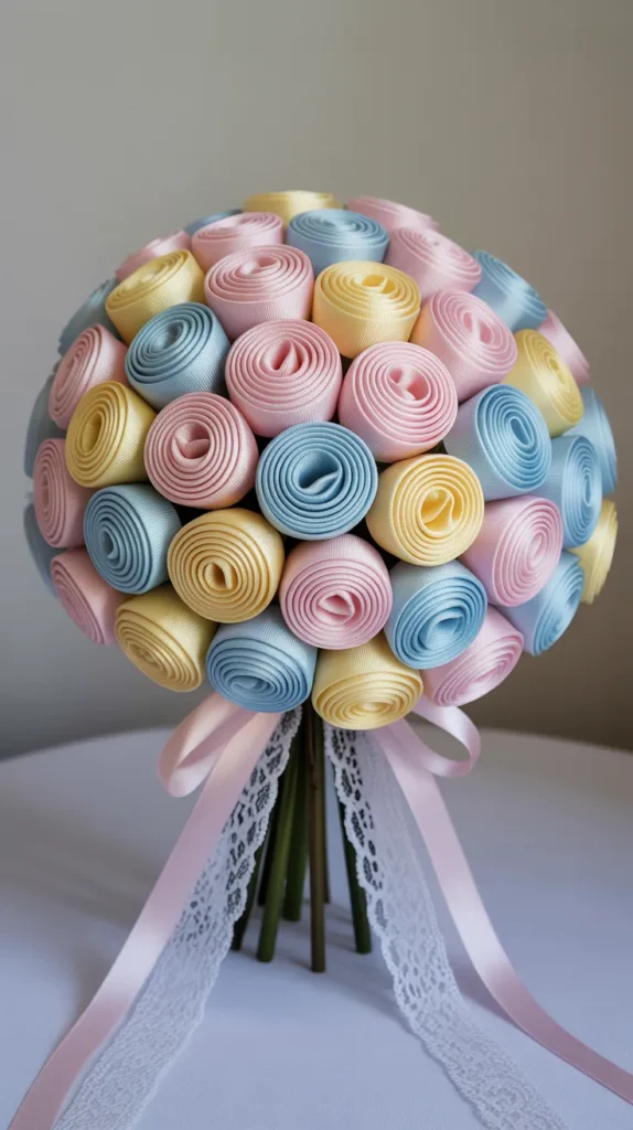Ribbon Flower Bouquet: 12 Stunning DIY Ideas