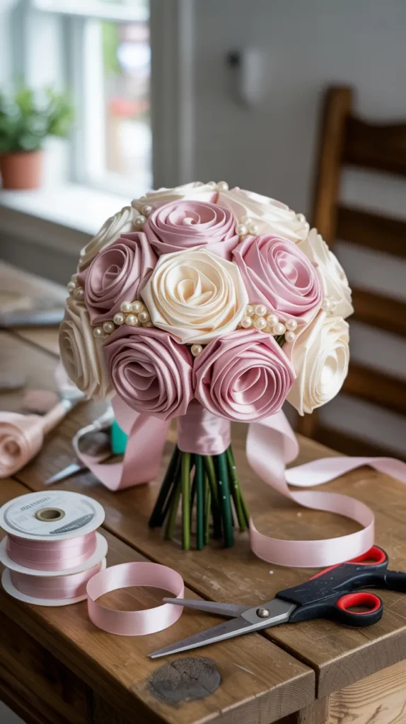 Ribbon Flower Bouquet: 12 Stunning DIY Ideas