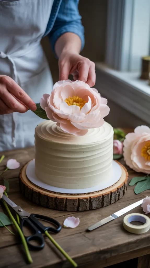 Cake-With-Fake-Flowers
