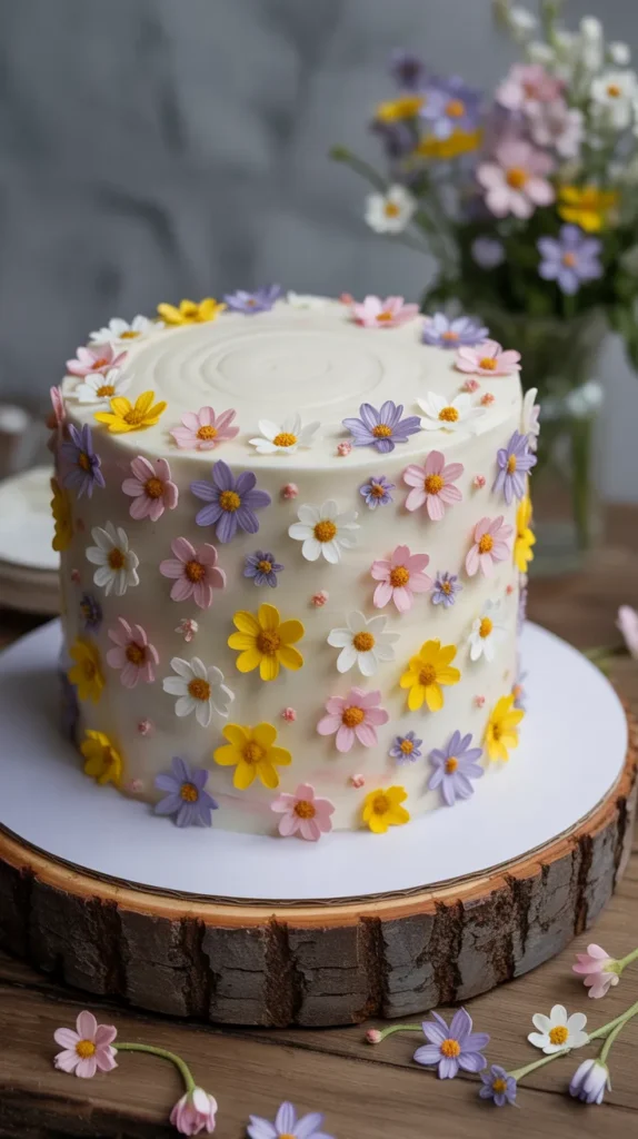 Cake-With-Fake-Flowers