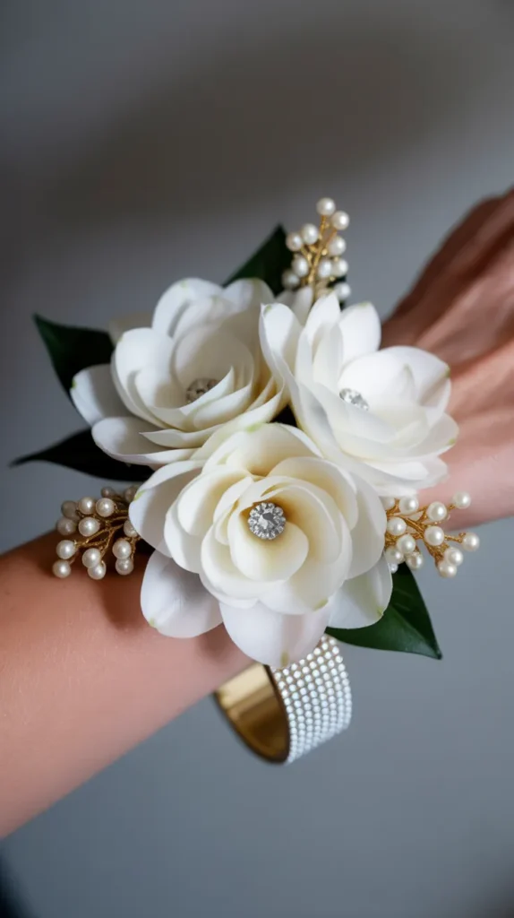 DIY Wrist Corsage-With-Fake
