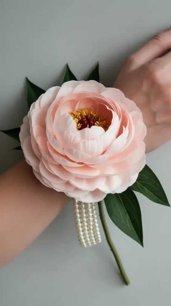 DIY Wrist Corsage-With-Fake