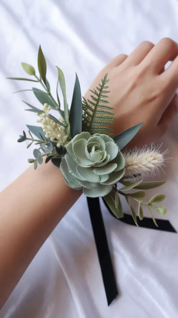 DIY Wrist Corsage-With-Fake
