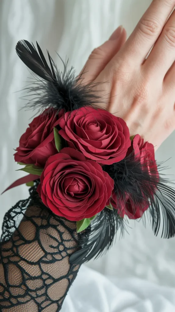 DIY Wrist Corsage-With-Fake