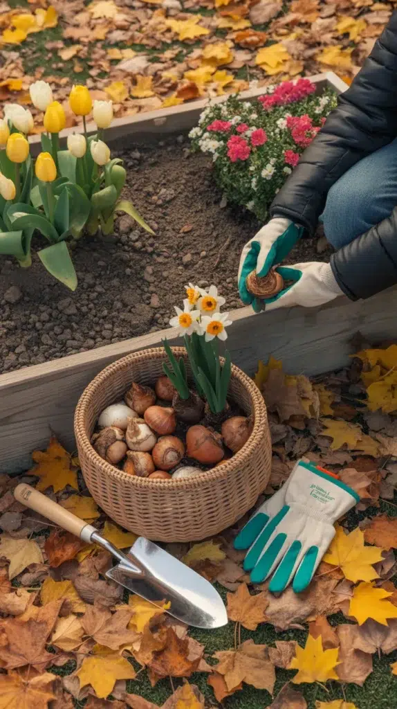 Planting-Bulbs In-Fall-Flower