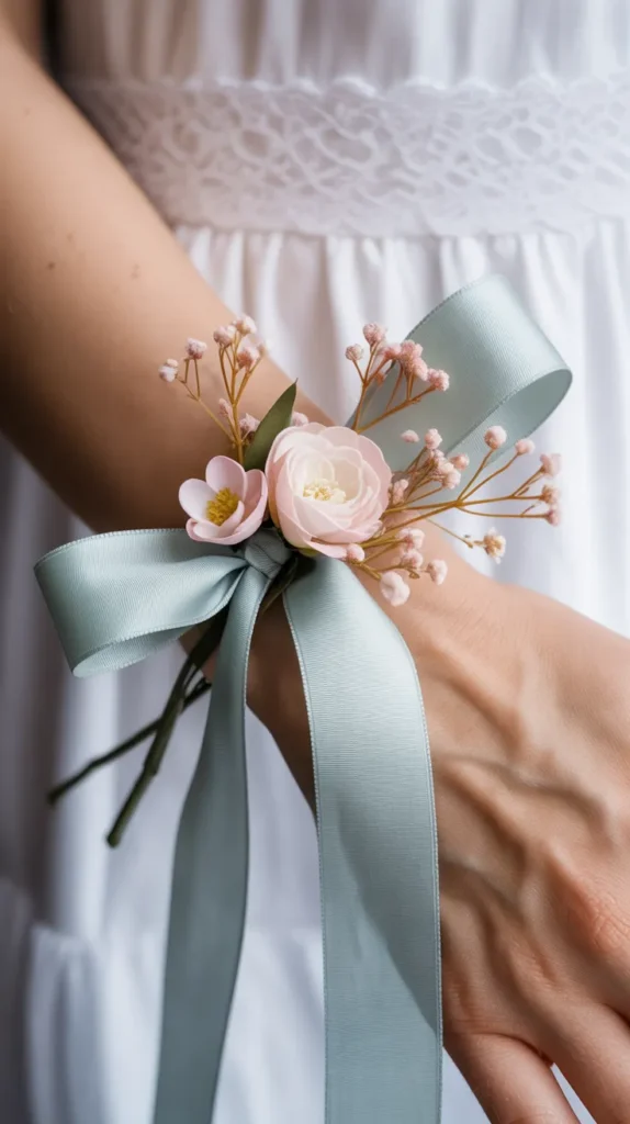 DIY Wrist Corsage-With-Fake