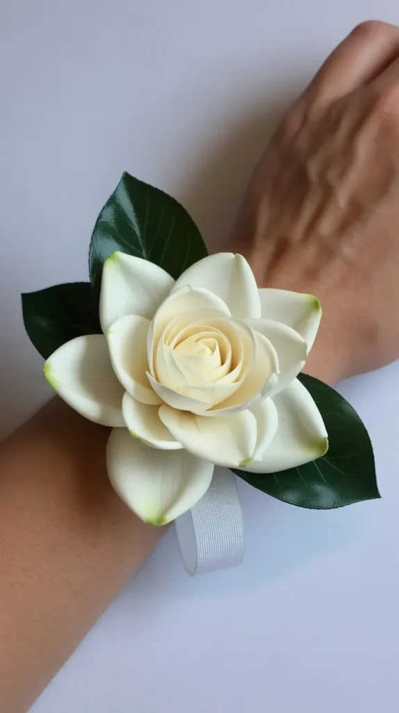 DIY Wrist Corsage-With-Fake