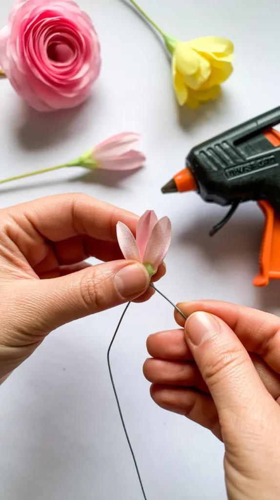 How To Make Fake-Flowers-Out