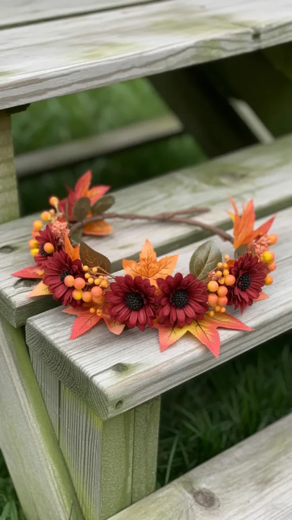 DIY Flower Crown Fake-Flowers