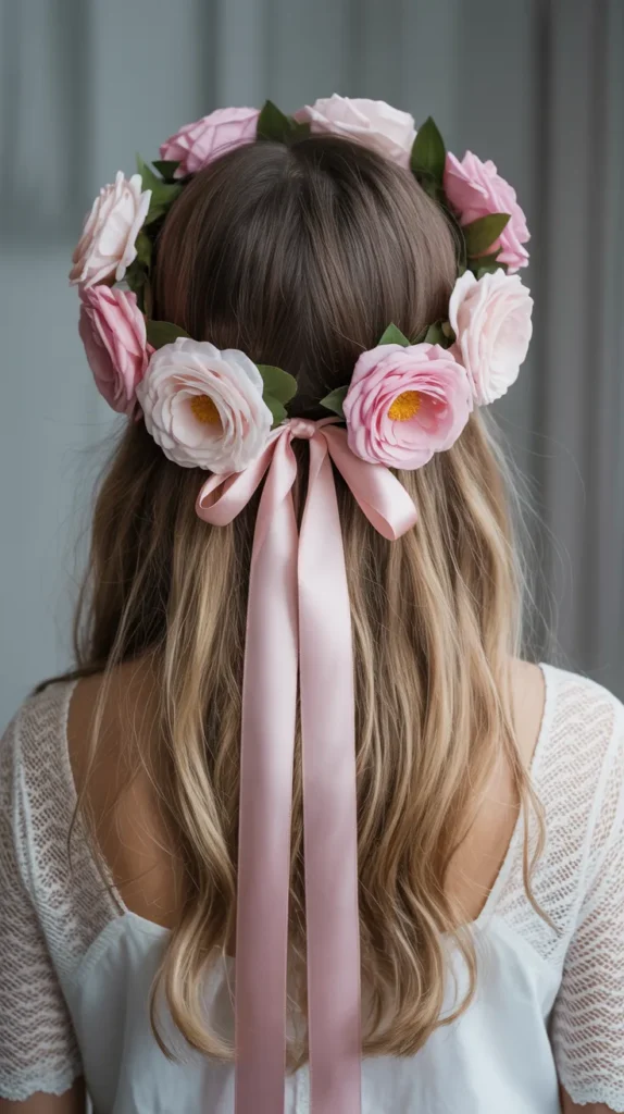 DIY Flower Crown Fake-Flowers
