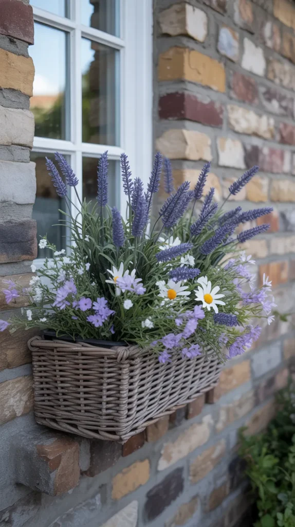 Fake Flowers-In-Window-Boxes