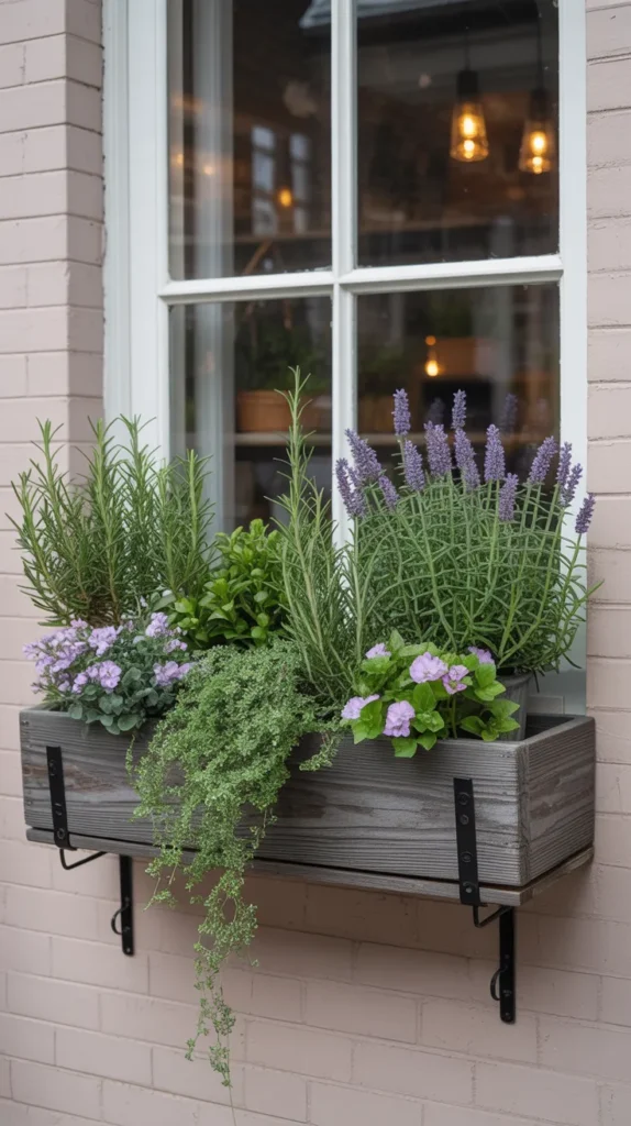 Fake Flowers-In-Window-Boxes