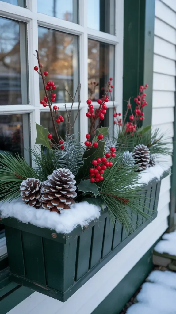 Fake Flowers-In-Window-Boxes
