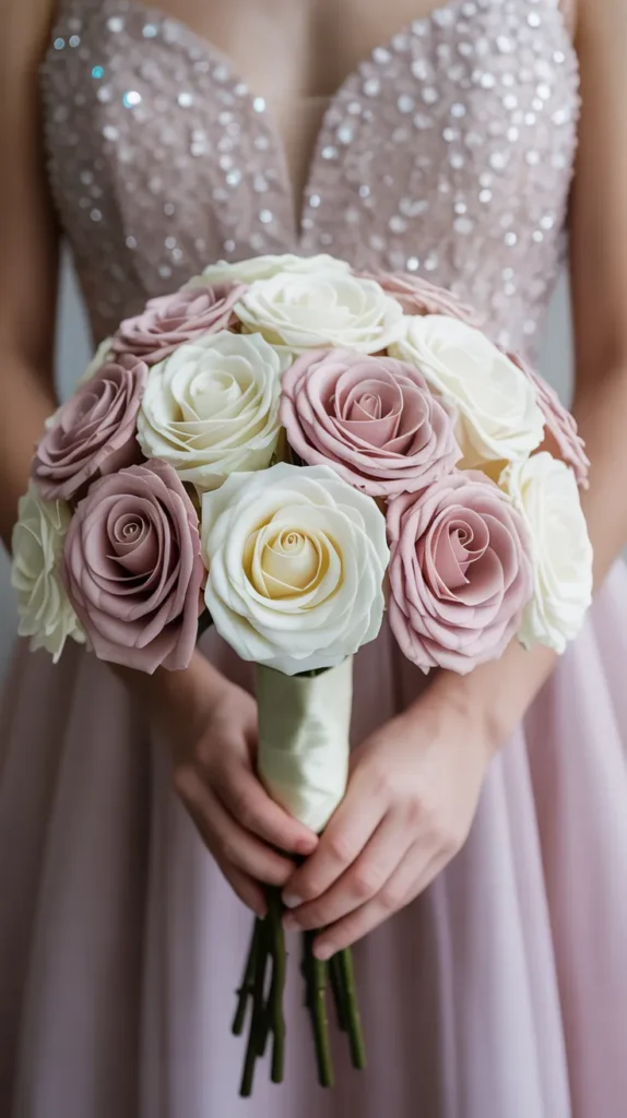 DIY Prom Bouquet-Fake-Flowers