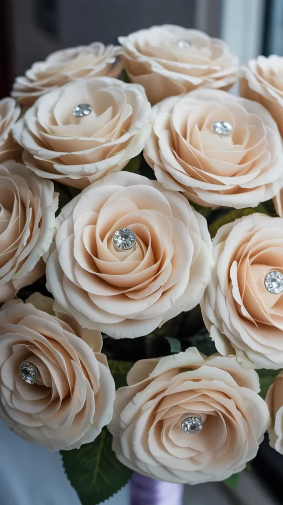 DIY Prom Bouquet-Fake-Flowers