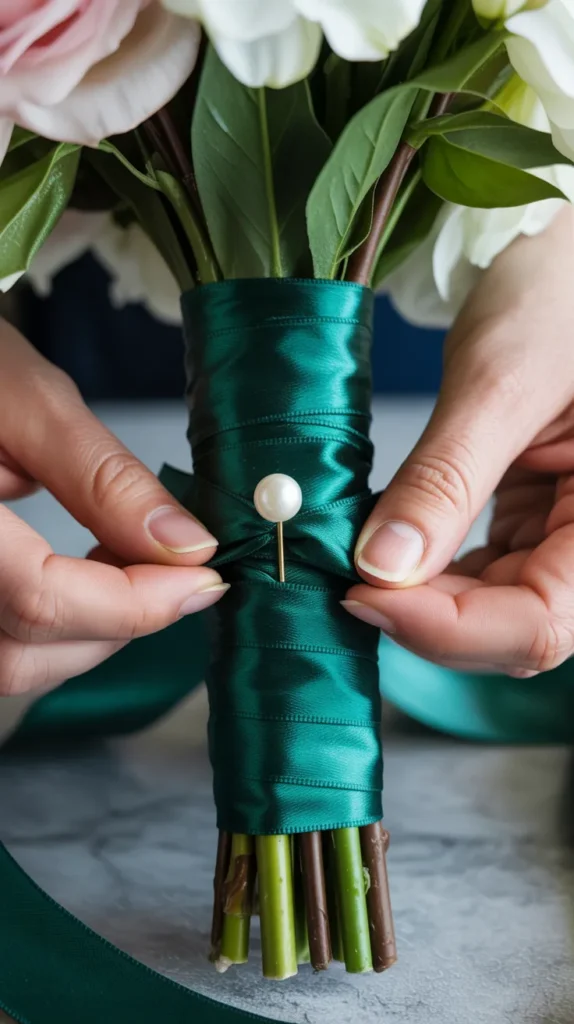 DIY Prom Bouquet-Fake-Flowers