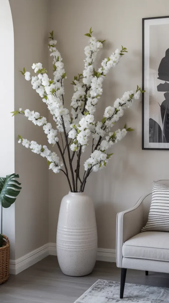 Fake Flowers Decor-Living-Rooms