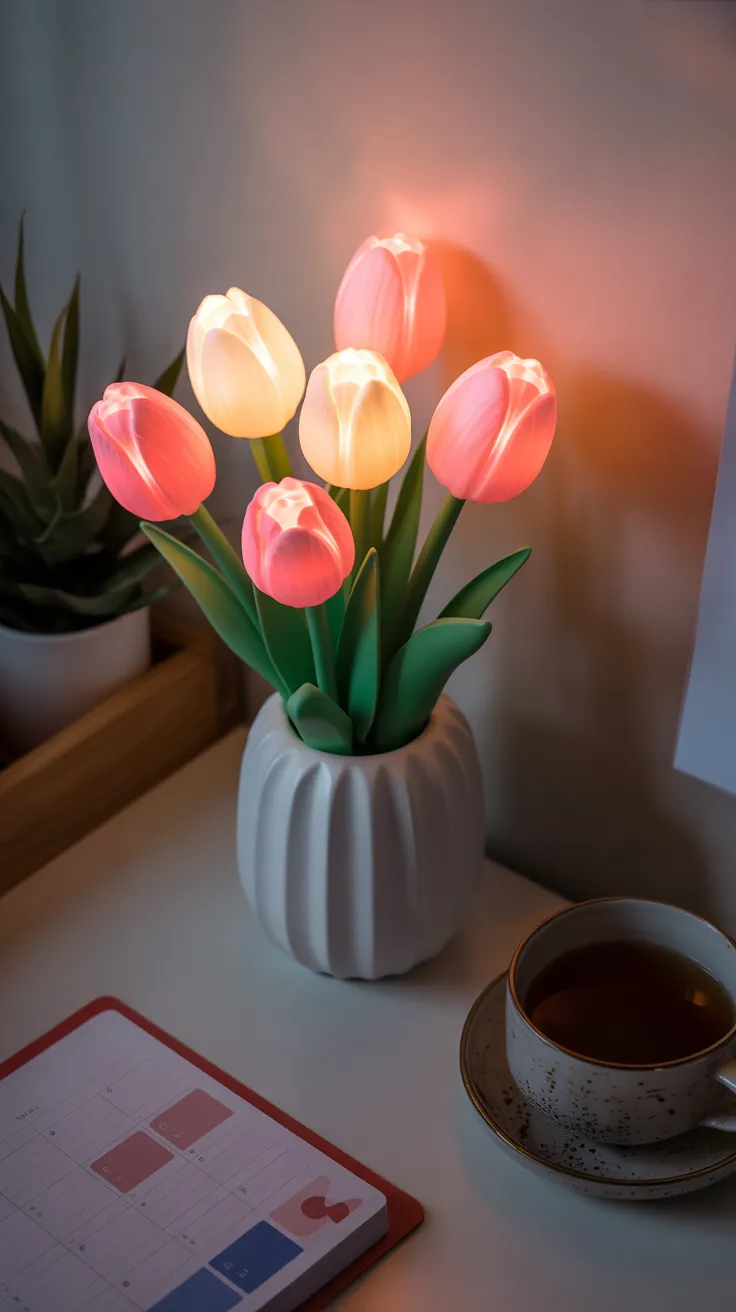 Flower Desk Lamp: Enchanting Illumination for Your Workspace