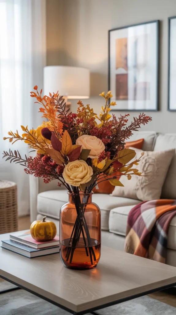 Fake Flowers Decor-Living-Rooms