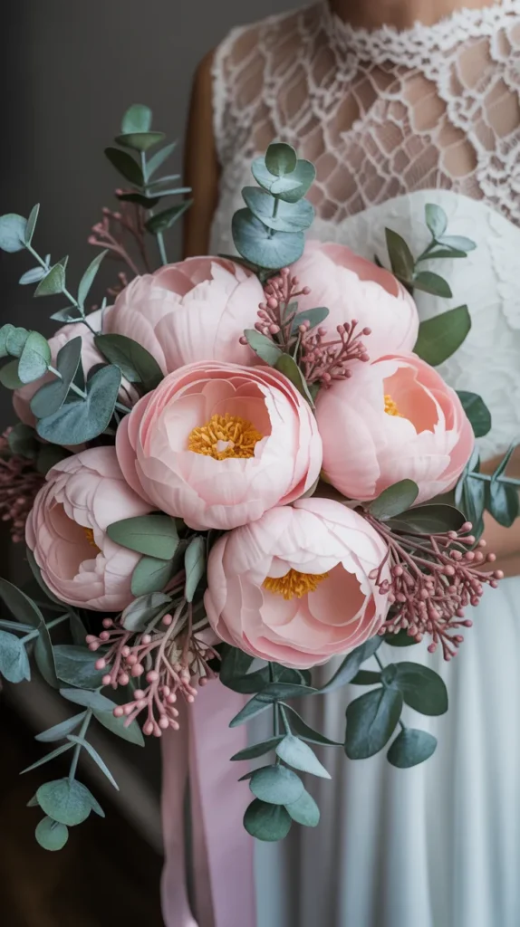 DIY Wedding Bouquet Fake-Flowers