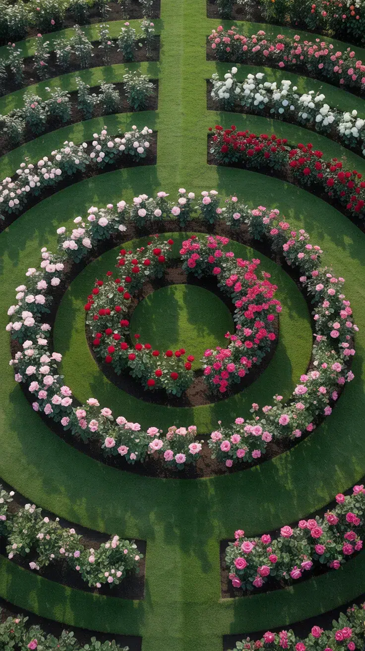 Rose Garden Design Layout Flower Beds: 12 Stunning Ideas